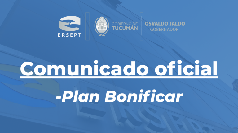 Comunicado oficial: implementación Plan Bonificar en zonas inundadas